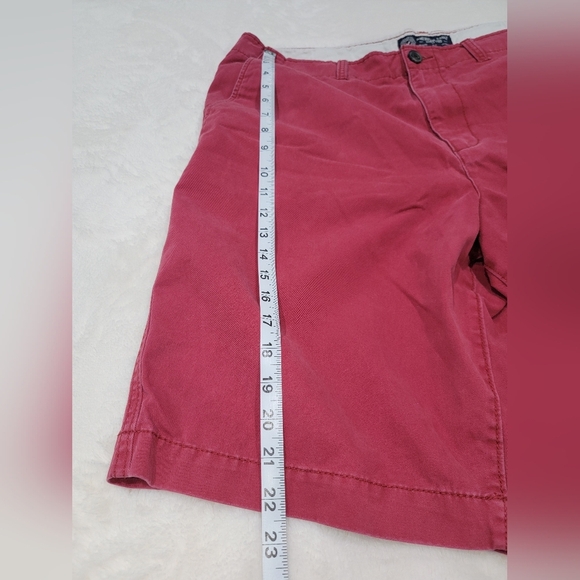 American Eagle Outfitters Red Flat Front Chino Shorts - Picture 9 of 10